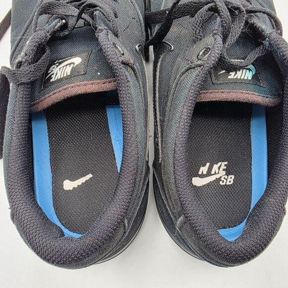 Nike SB Chron 2 Mens Size 10 Triple Black Shoes Skateboarding Casual Walking - Picture 6 of 13